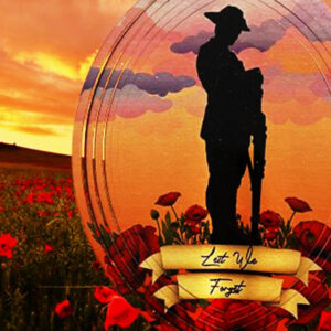 Lest We Forget ANZAC Wind Spinner