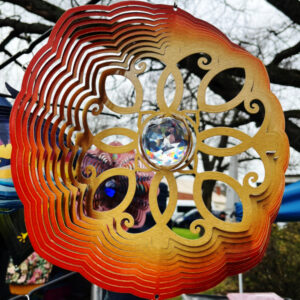 Copper Filigree Wind Spinner