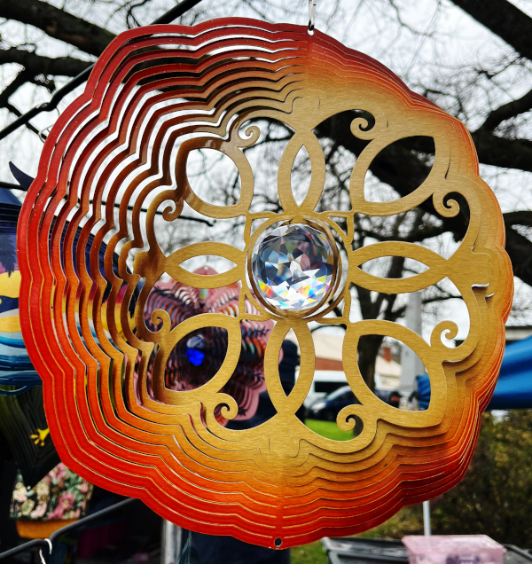 Copper Filigree Wind Spinner