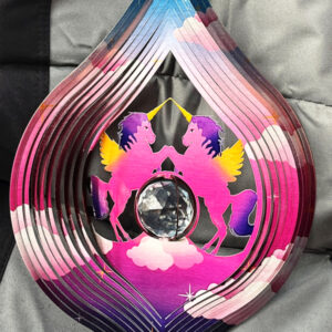 Mystic Unicorns Wind Spinner