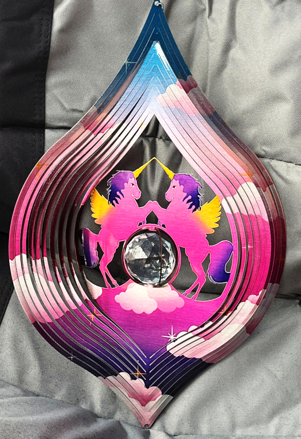 Mystic Unicorns Wind Spinner